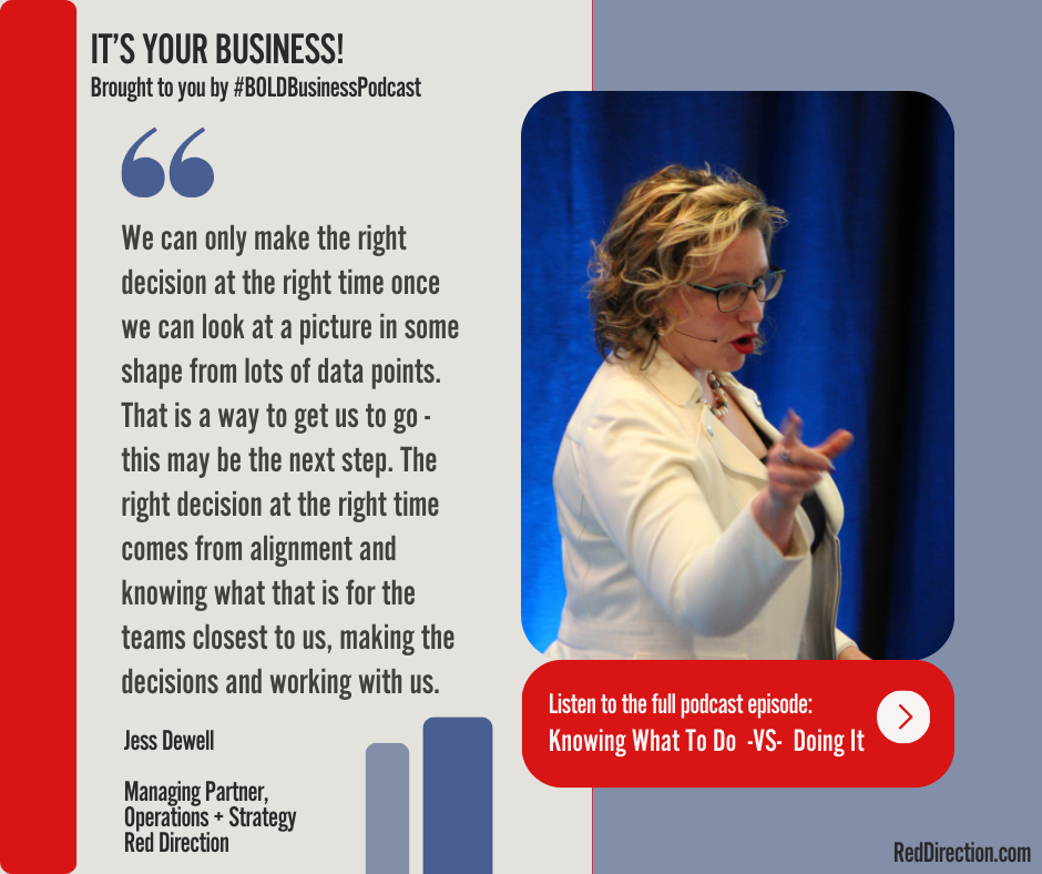 Knowing What To Do -VS- Doing It - Jess Dewell