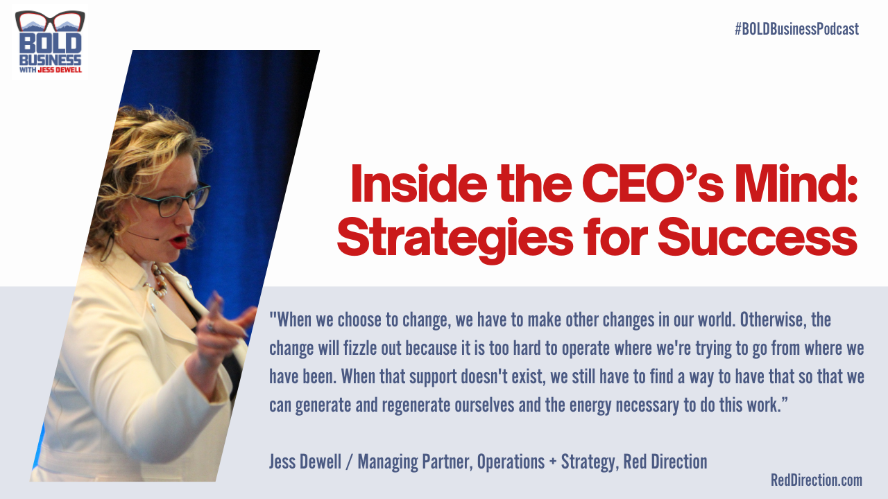 Inside the CEO’s Mind: Strategies for Success - Jess Dewell