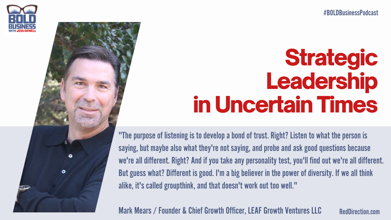 Strategic Leadership in Uncertain Times - Mark Mears