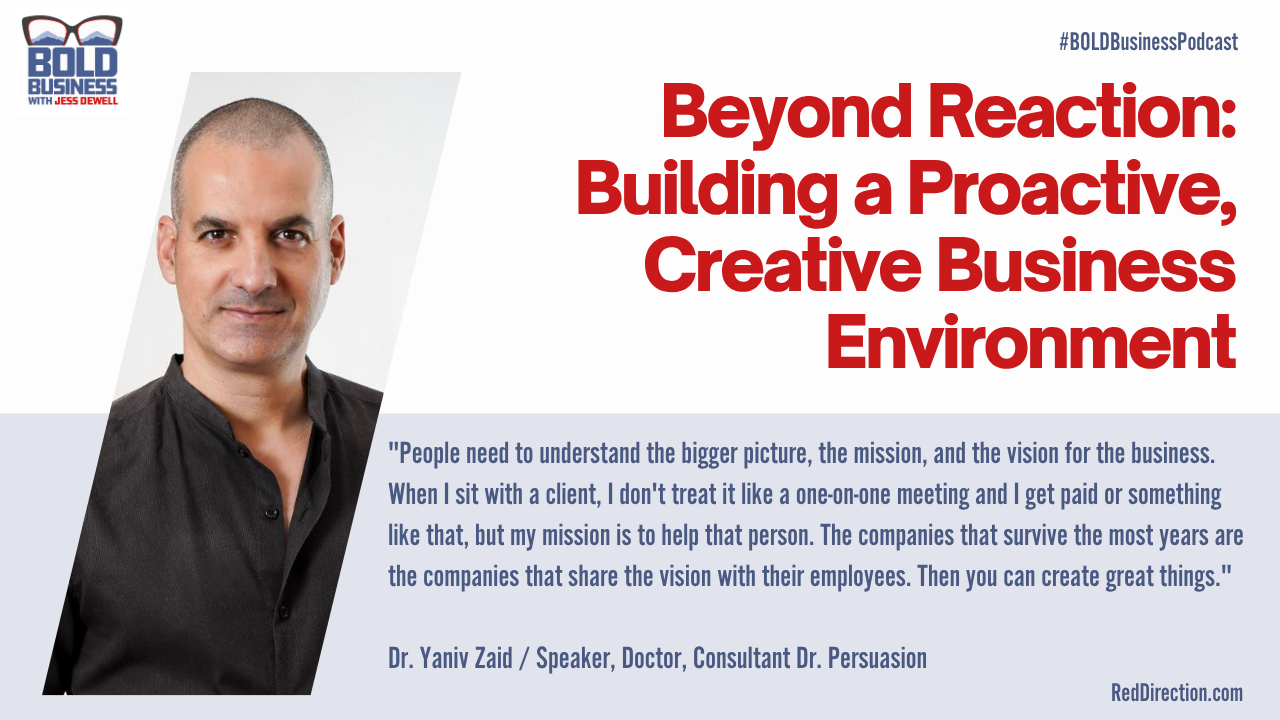 Beyond Reaction: Building a Proactive, Creative Business Environment - Dr. Yaniv Zaid