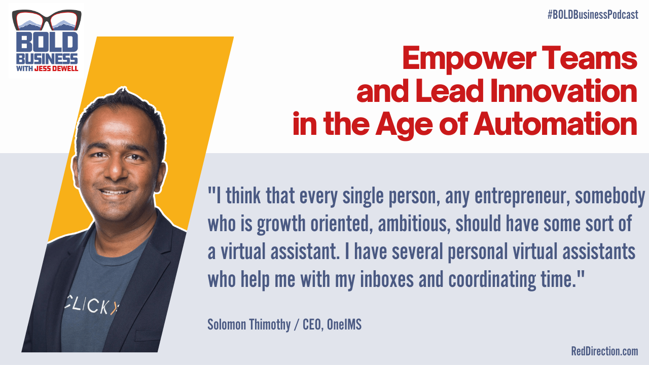 Empower Teams and Lead Innovation in the Age of Automation - Solomon Thimothy
