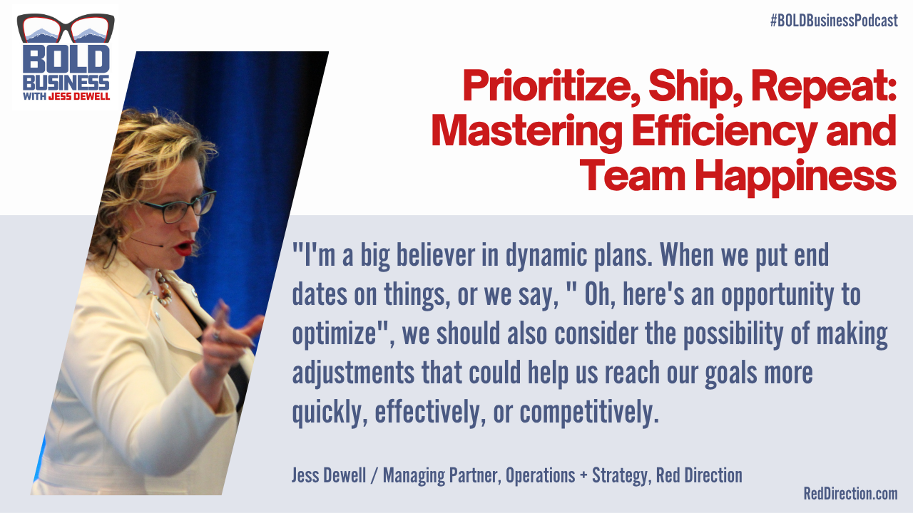 Prioritize, Ship, Repeat: Mastering Efficiency and Team Happiness - Jess Dewell